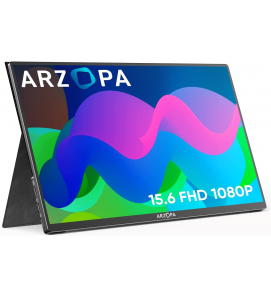 Monitor Portatil Arzopa 15,6" 1080P FHD IPS con HDMI