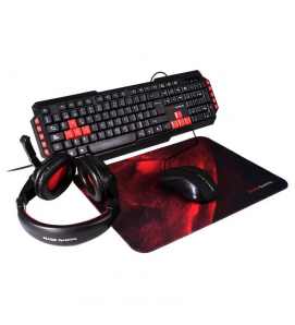 Mars Gaming MRCP1 Gaming Combo Set 4in1 ( Teclado / Ratón / Alfombrilla / Auriculares )