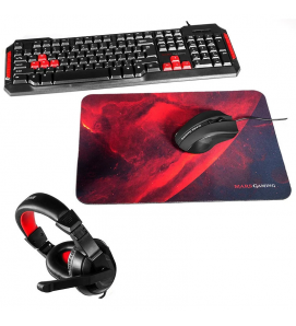 Mars Gaming MRCP1 Gaming Combo Set 4in1 ( Teclado / Ratón / Alfombrilla / Auriculares ) - second image